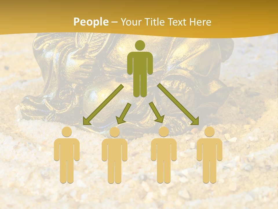 Caucasian Woman Sunset PowerPoint Template