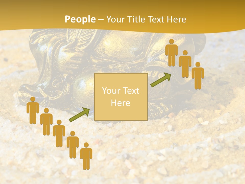 Caucasian Woman Sunset PowerPoint Template