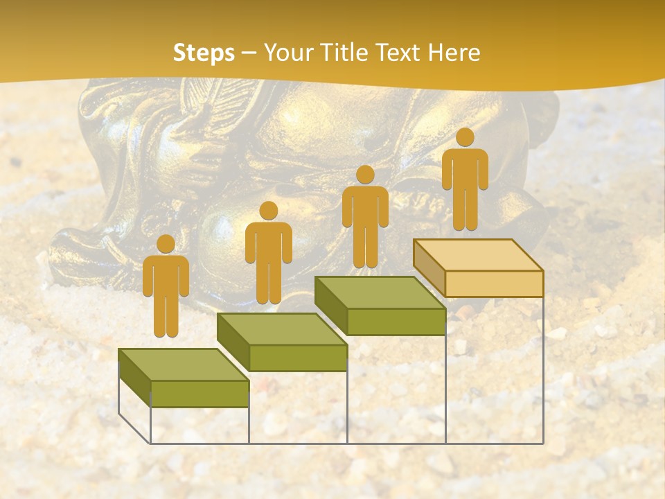 Caucasian Woman Sunset PowerPoint Template