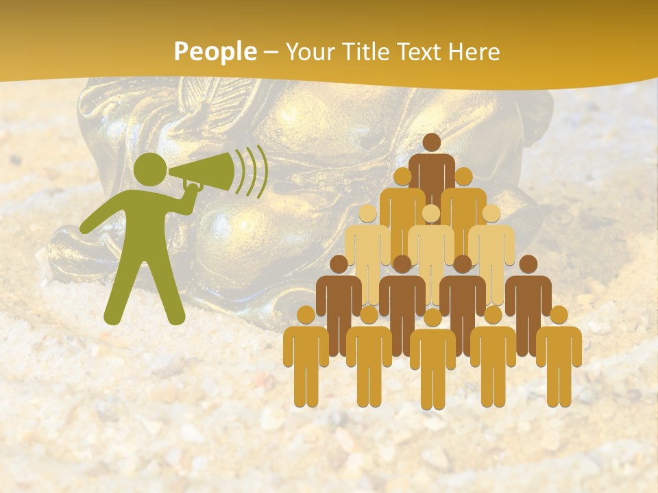 Caucasian Woman Sunset PowerPoint Template