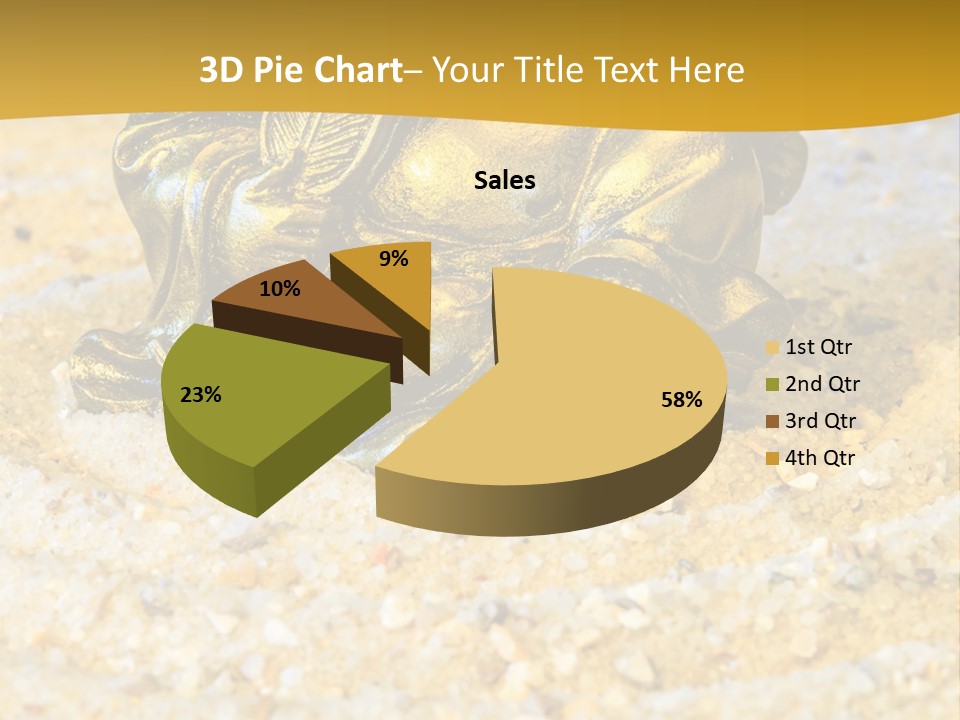Caucasian Woman Sunset PowerPoint Template