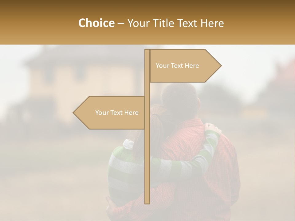 Sad Sunrise Parent PowerPoint Template