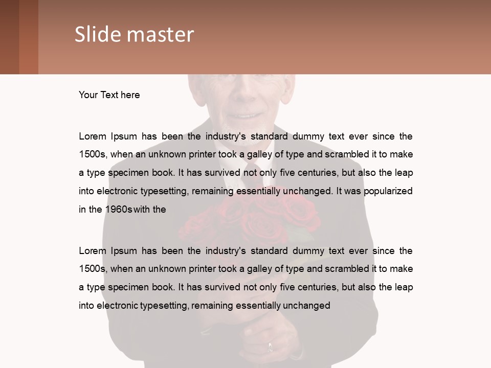 Sand Beach Sea PowerPoint Template