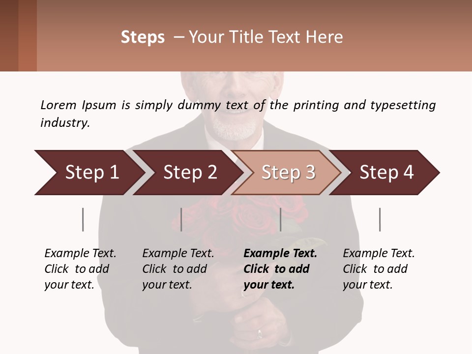 Sand Beach Sea PowerPoint Template