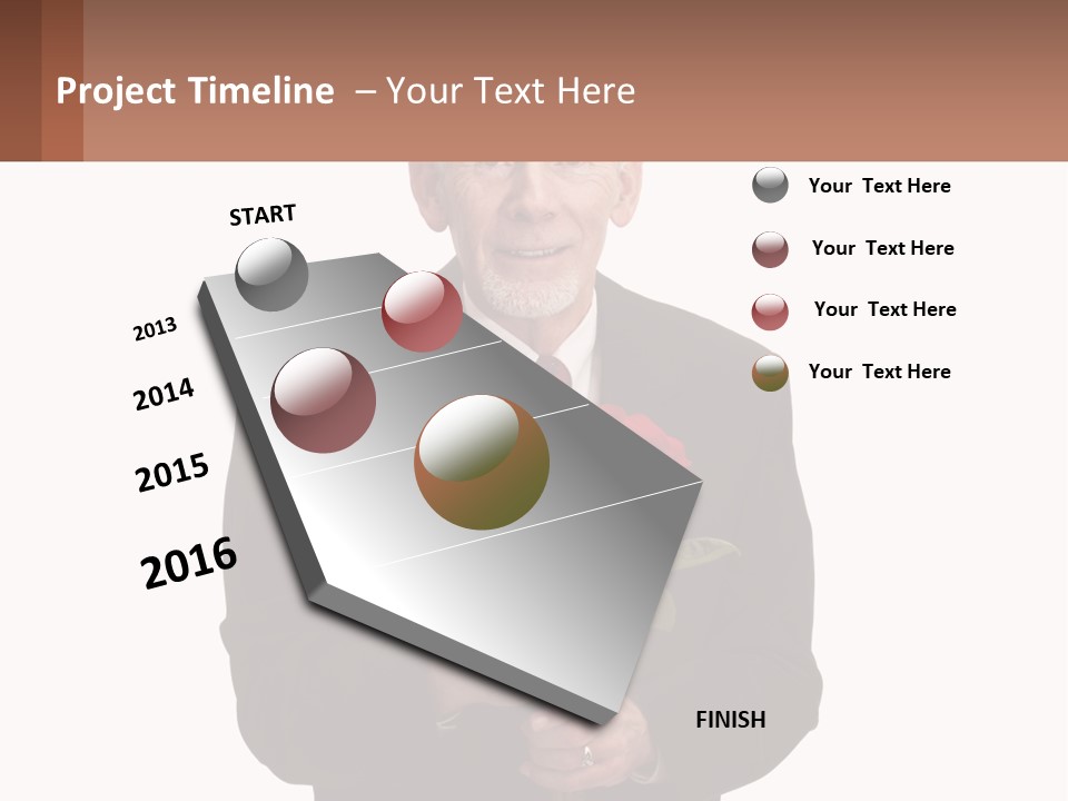 Sand Beach Sea PowerPoint Template