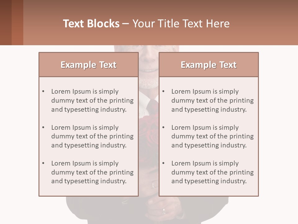 Sand Beach Sea PowerPoint Template
