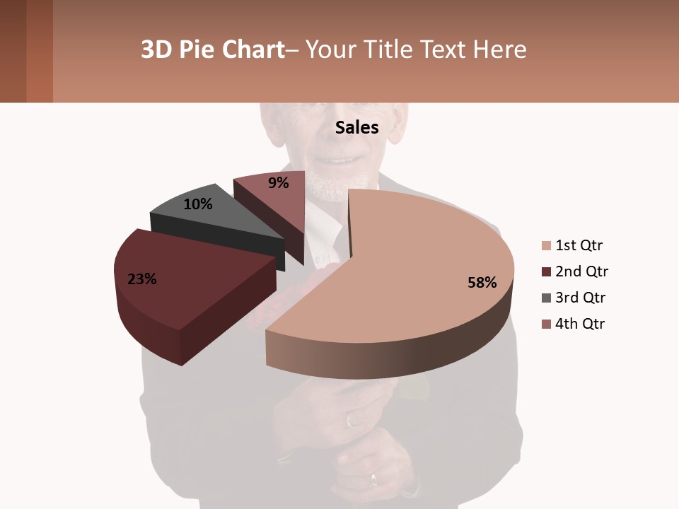 Sand Beach Sea PowerPoint Template