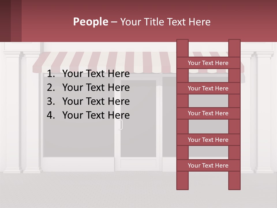 Caucasian Single Calm PowerPoint Template