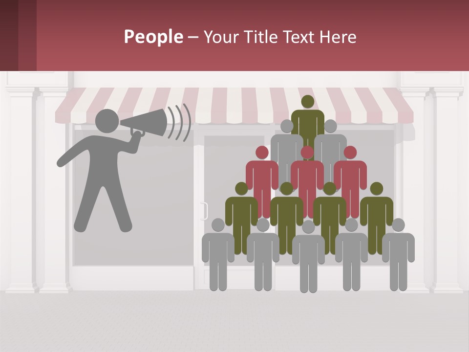 Caucasian Single Calm PowerPoint Template