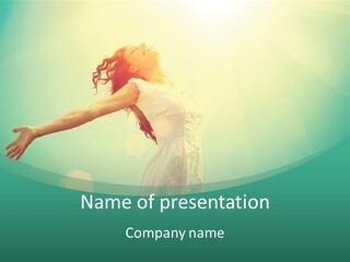 Mother Peaceful Caucasian PowerPoint Template