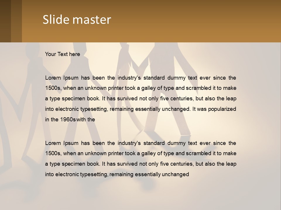 Standing Sunrise Mother PowerPoint Template