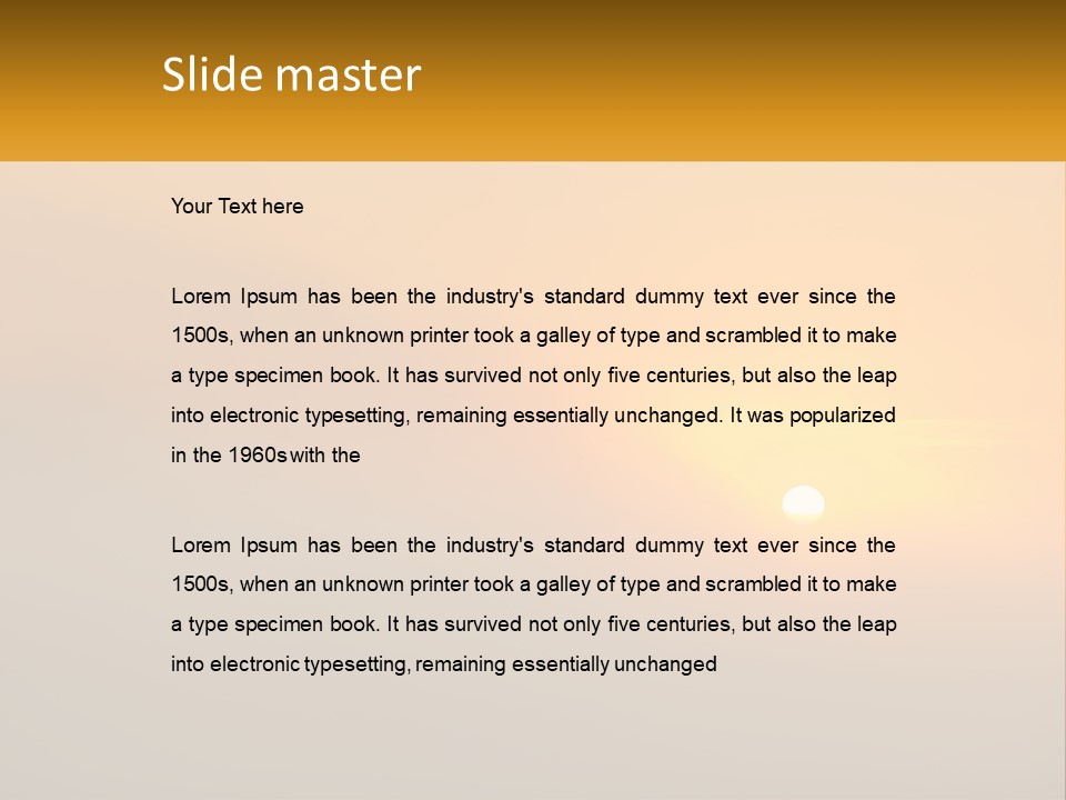 Older Senior Coast PowerPoint Template