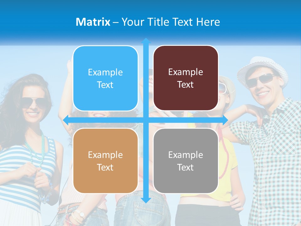 Family Retirement Sunset PowerPoint Template