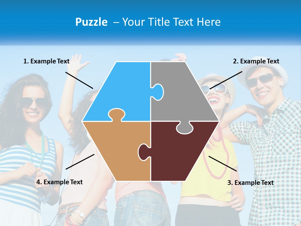 Family Retirement Sunset PowerPoint Template