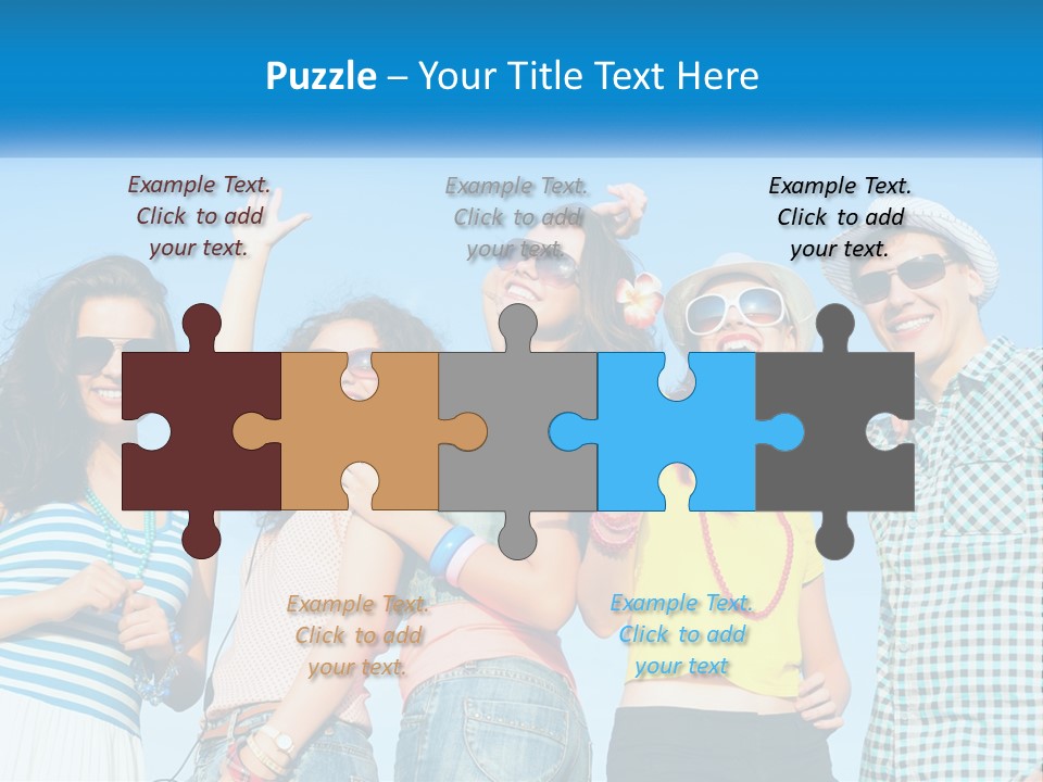 Family Retirement Sunset PowerPoint Template