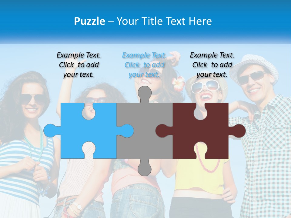 Family Retirement Sunset PowerPoint Template