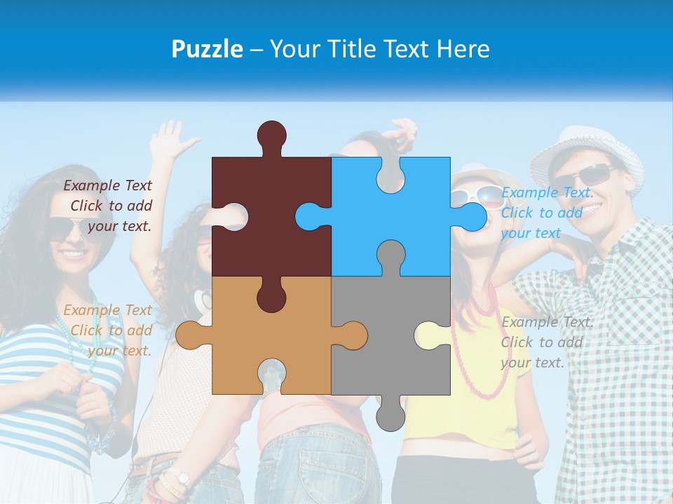 Family Retirement Sunset PowerPoint Template