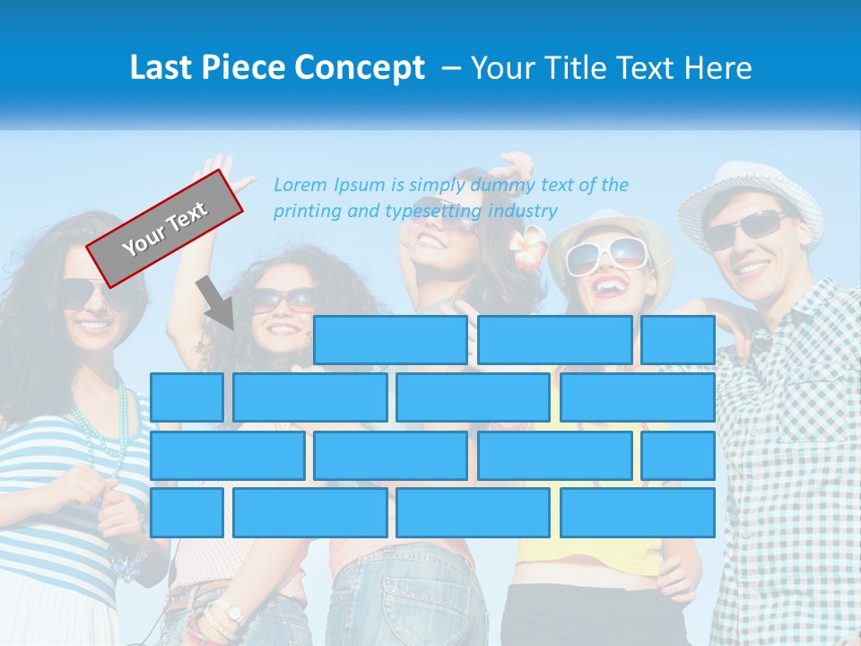 Family Retirement Sunset PowerPoint Template