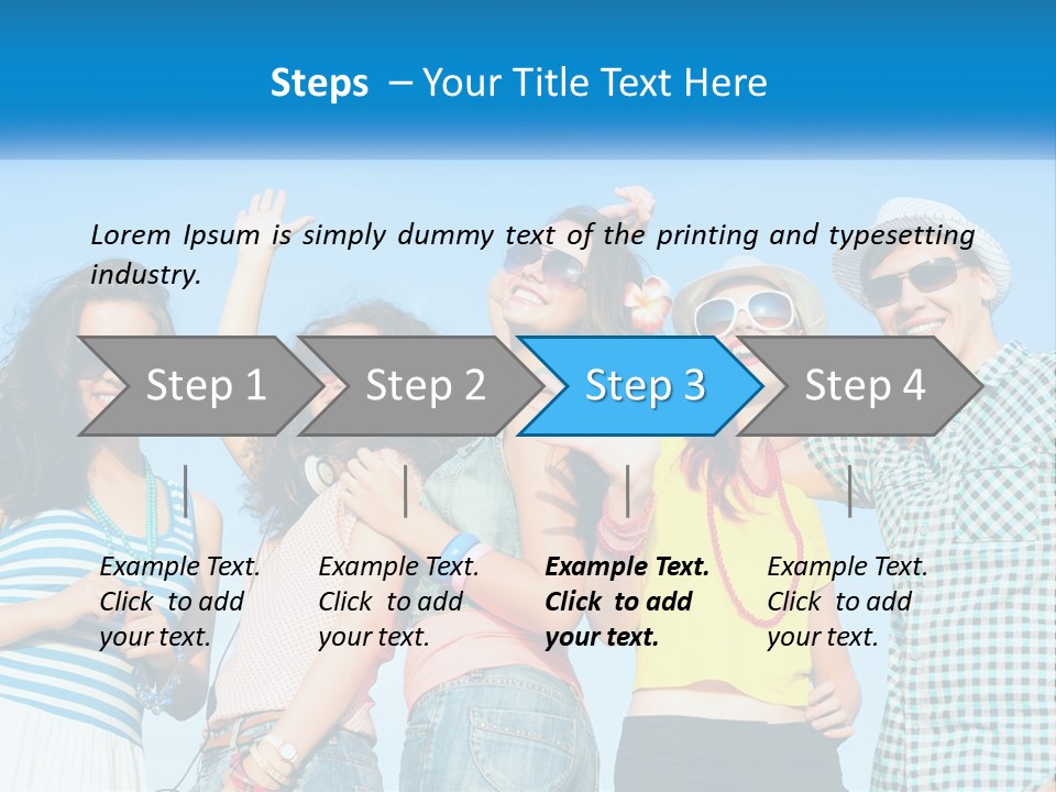 Family Retirement Sunset PowerPoint Template