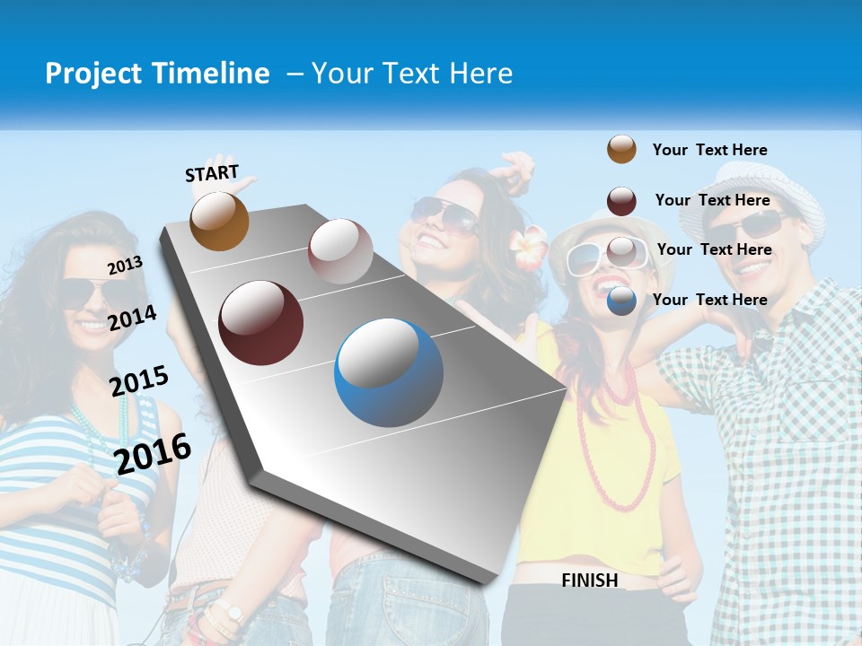 Family Retirement Sunset PowerPoint Template