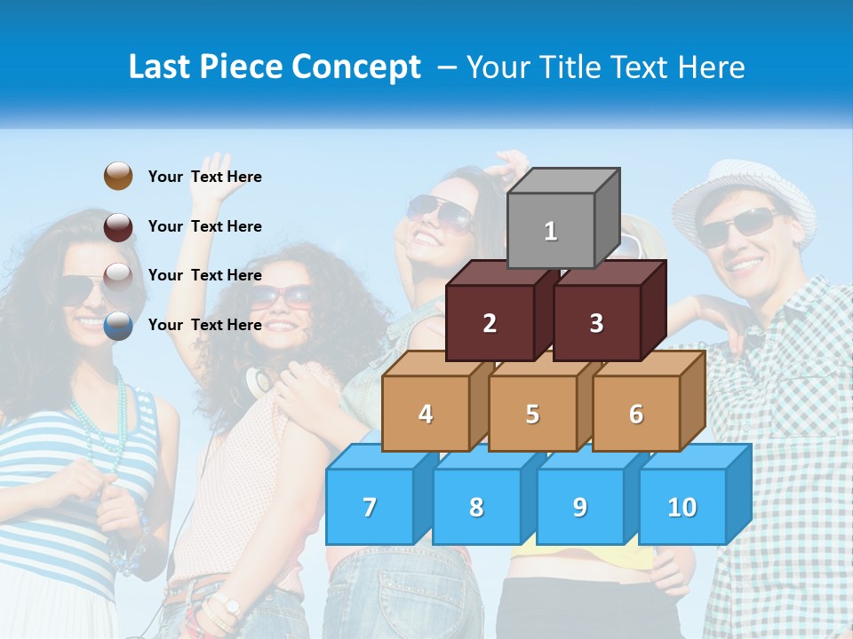 Family Retirement Sunset PowerPoint Template