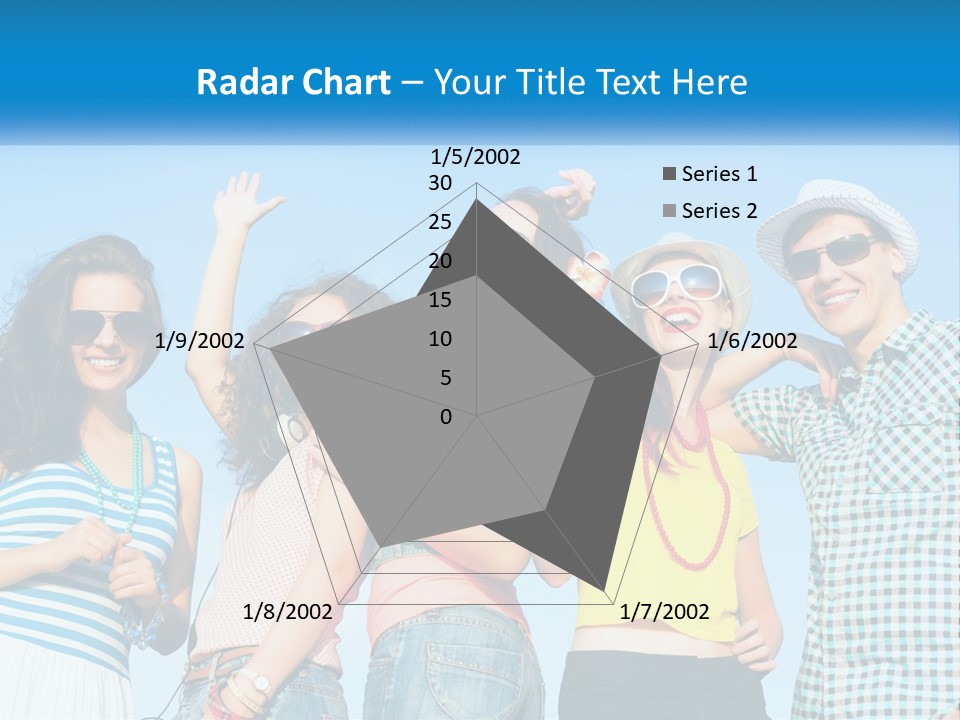 Family Retirement Sunset PowerPoint Template