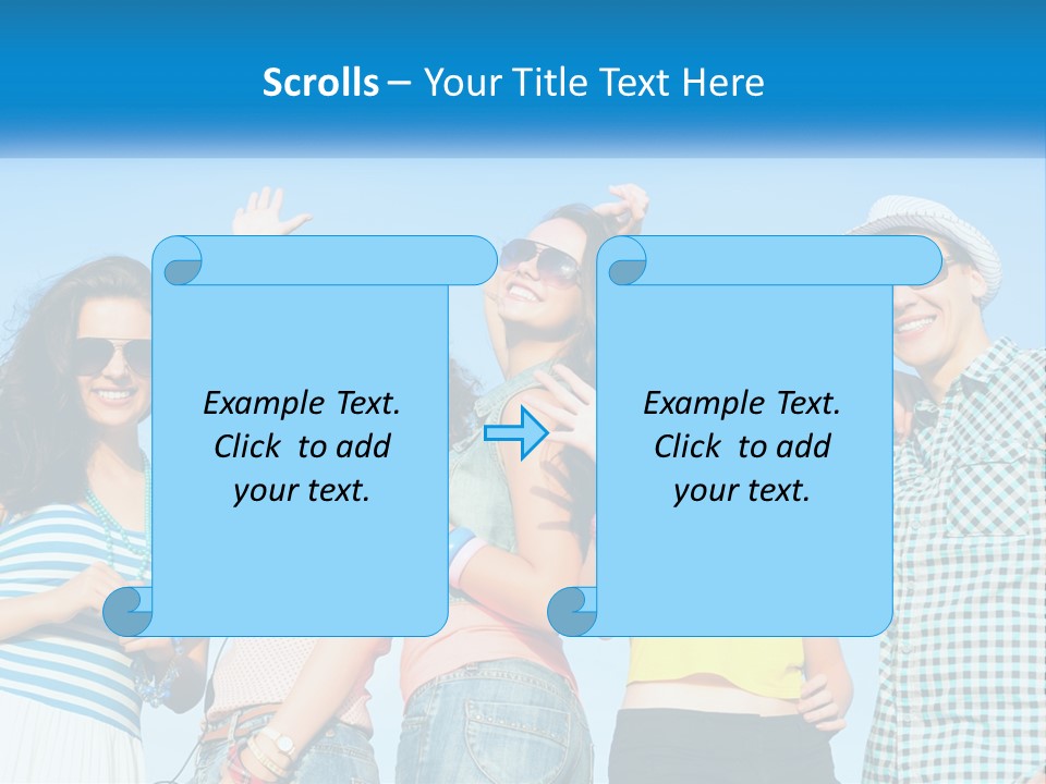 Family Retirement Sunset PowerPoint Template