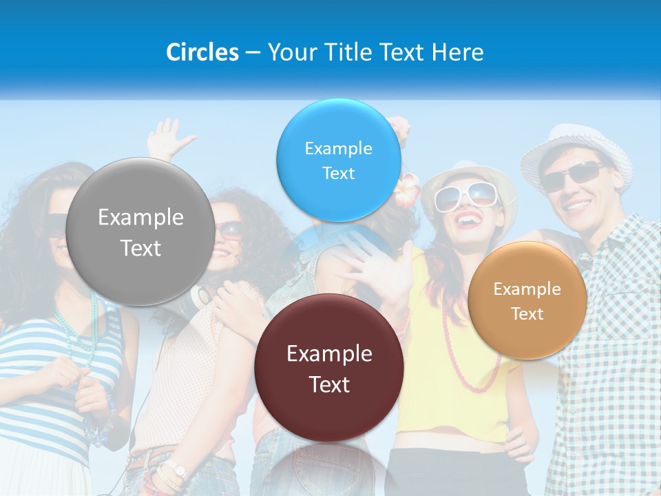 Family Retirement Sunset PowerPoint Template