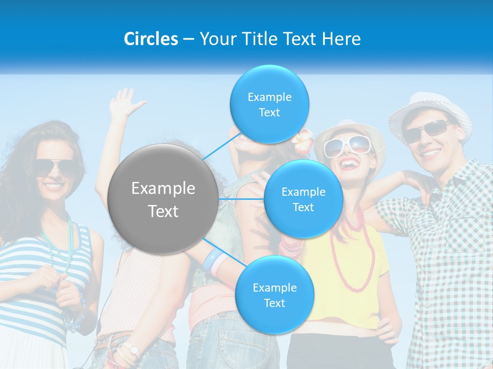 Family Retirement Sunset PowerPoint Template