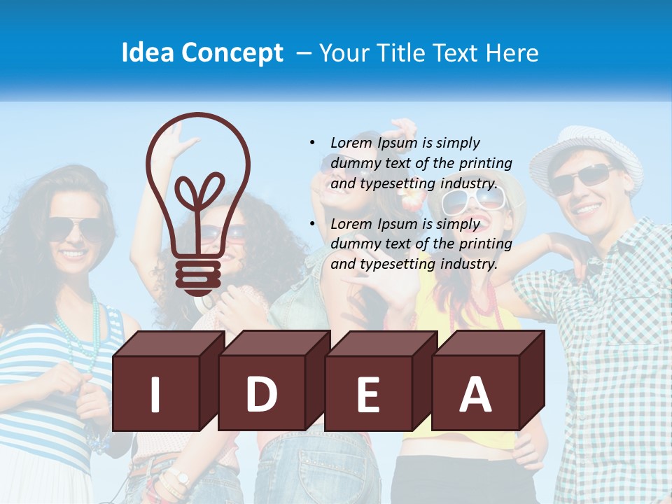 Family Retirement Sunset PowerPoint Template