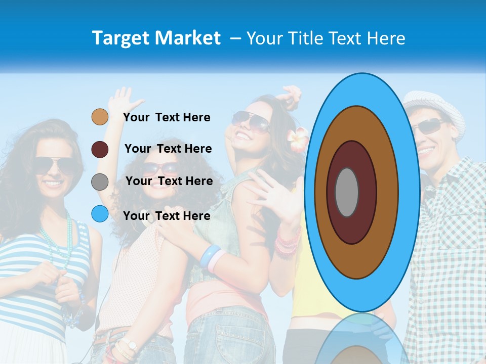 Family Retirement Sunset PowerPoint Template