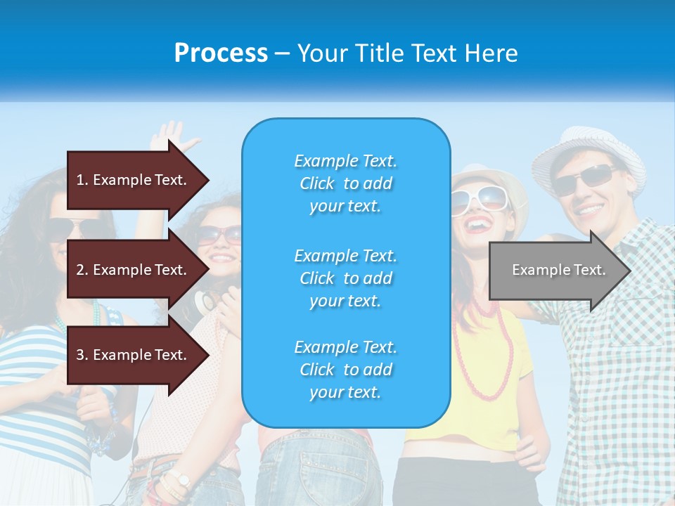 Family Retirement Sunset PowerPoint Template