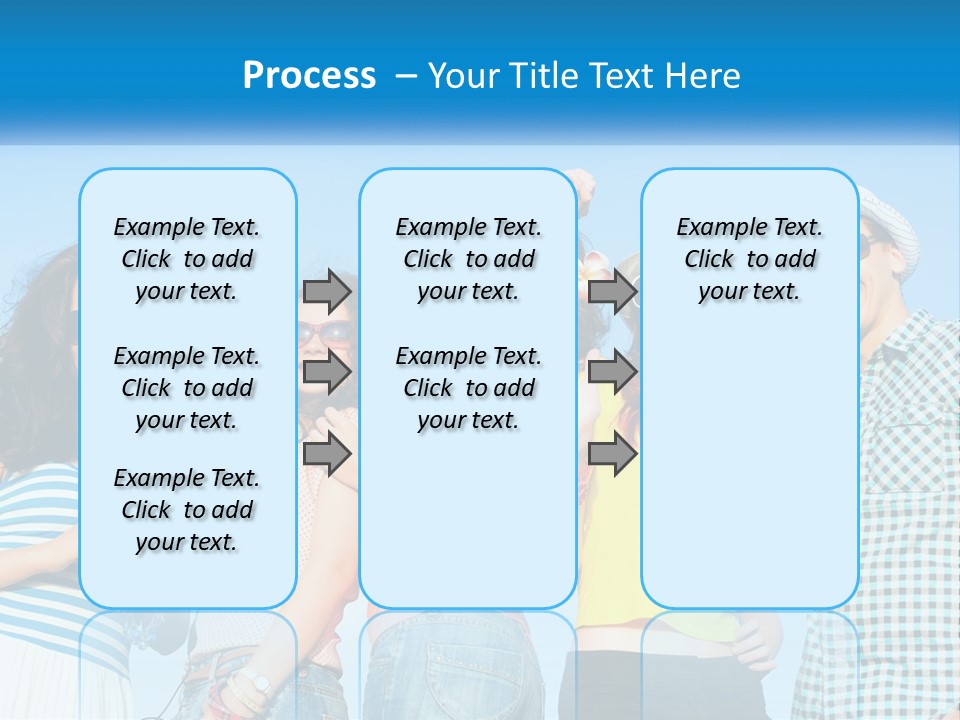 Family Retirement Sunset PowerPoint Template
