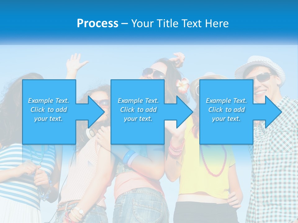 Family Retirement Sunset PowerPoint Template