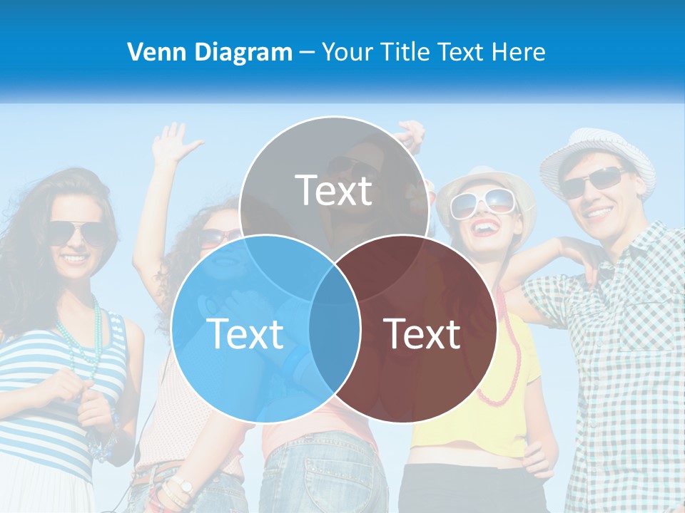 Family Retirement Sunset PowerPoint Template
