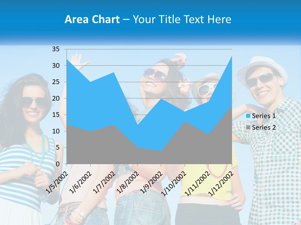 Family Retirement Sunset PowerPoint Template