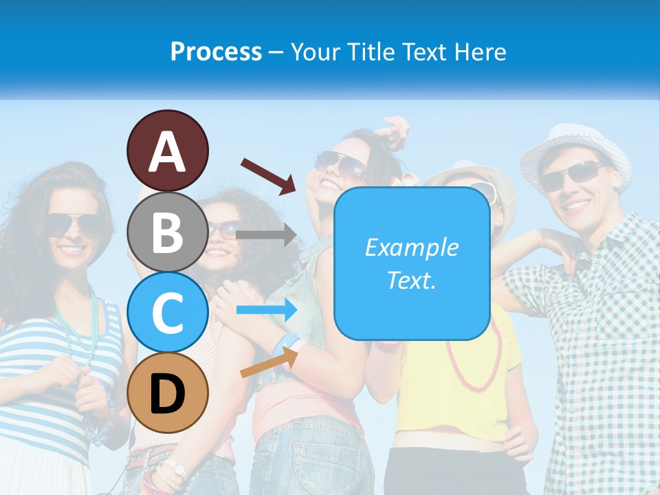 Family Retirement Sunset PowerPoint Template
