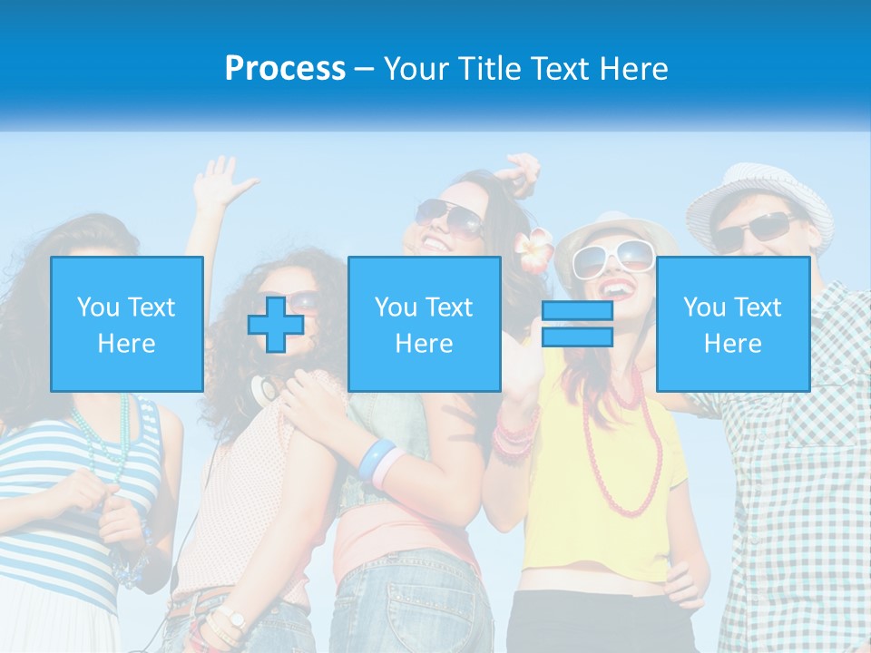 Family Retirement Sunset PowerPoint Template