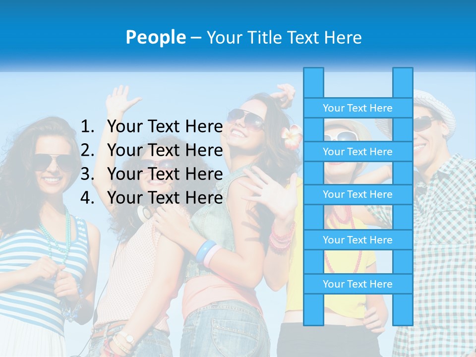 Family Retirement Sunset PowerPoint Template