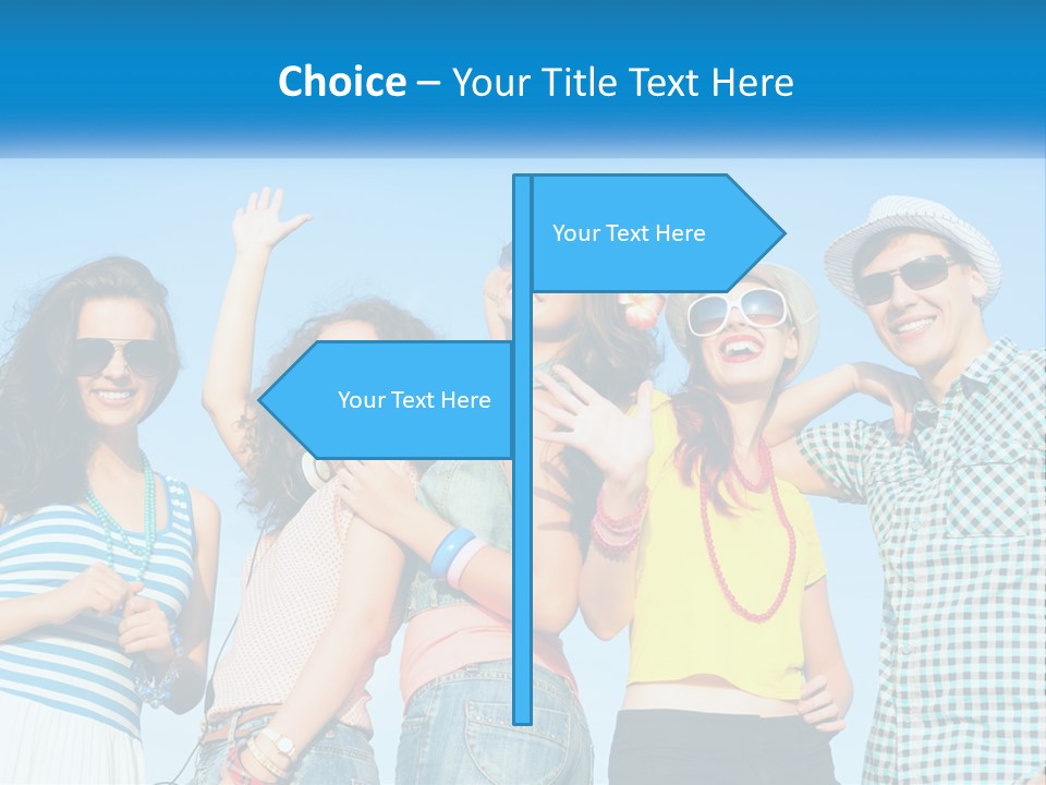Family Retirement Sunset PowerPoint Template