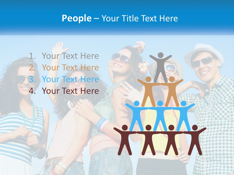 Family Retirement Sunset PowerPoint Template