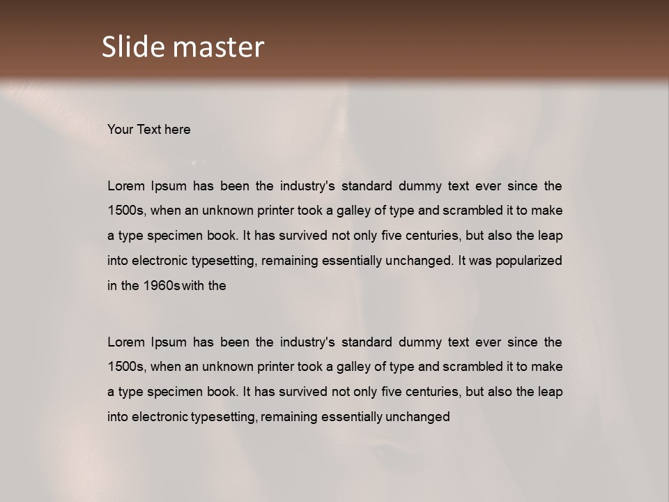 Portrait Wave Sunrise PowerPoint Template