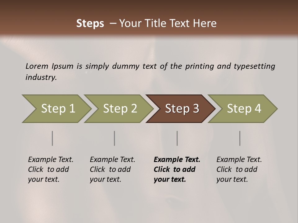 Portrait Wave Sunrise PowerPoint Template