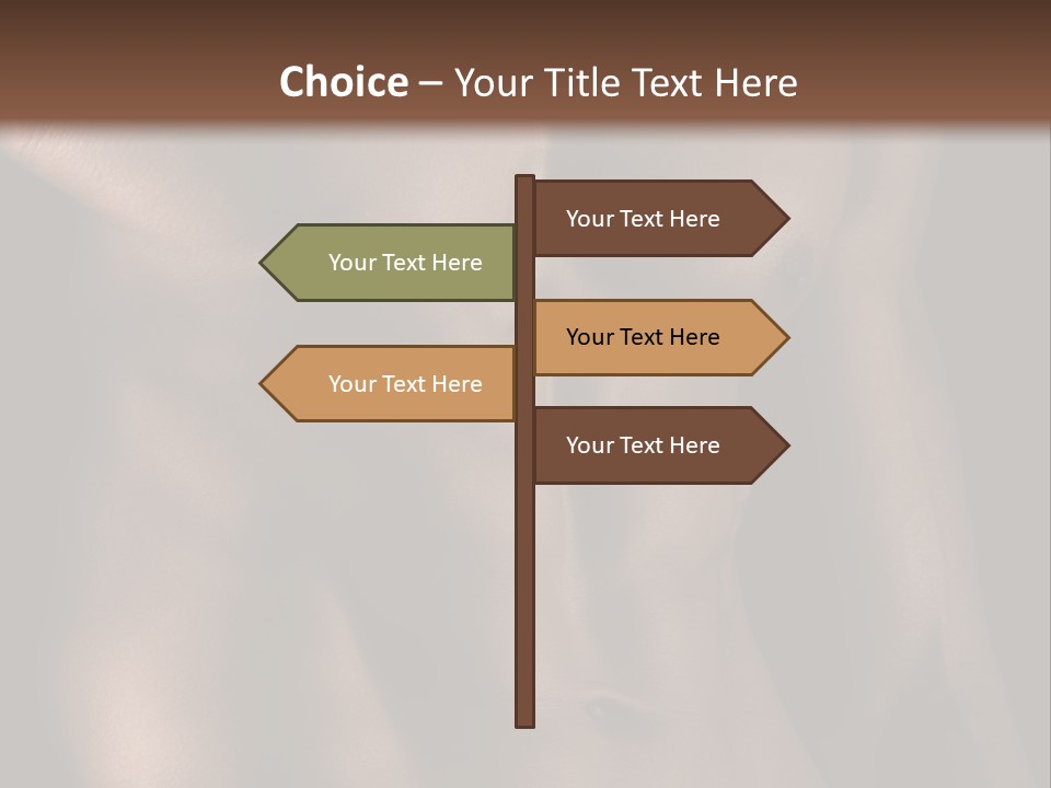Portrait Wave Sunrise PowerPoint Template