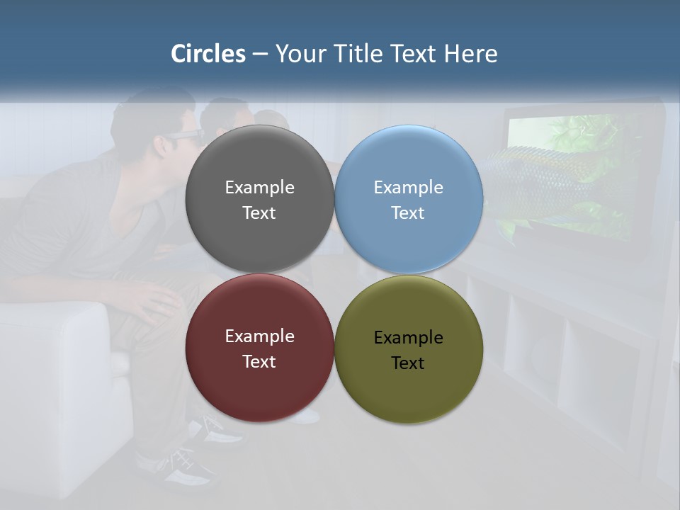 Family Caucasian Water PowerPoint Template