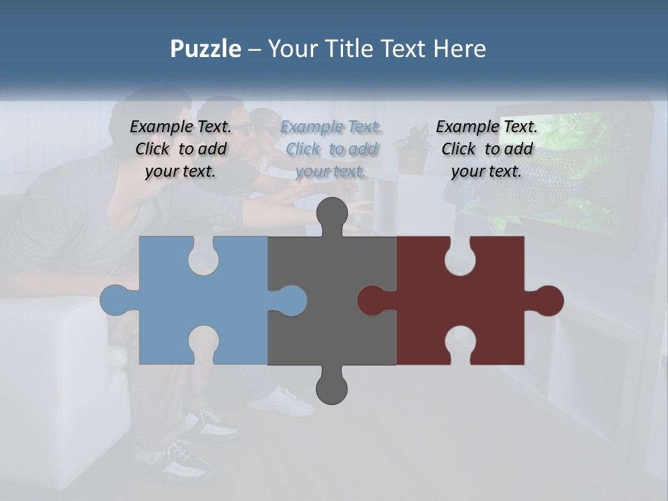 Family Caucasian Water PowerPoint Template