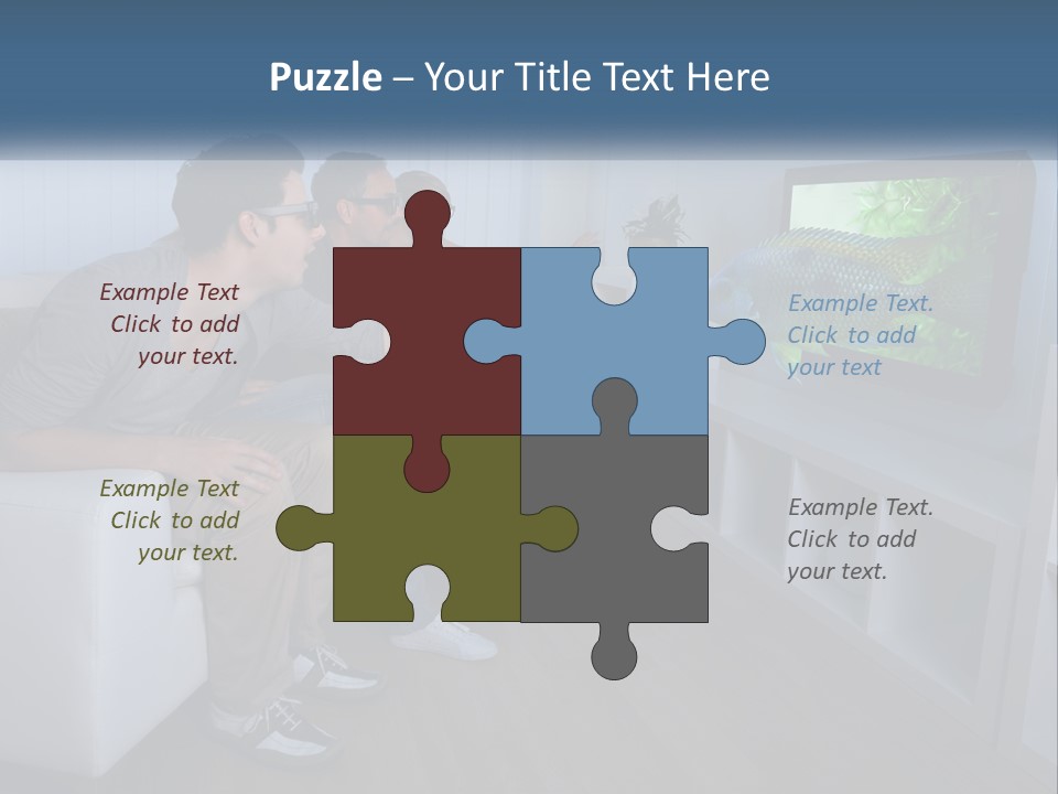 Family Caucasian Water PowerPoint Template