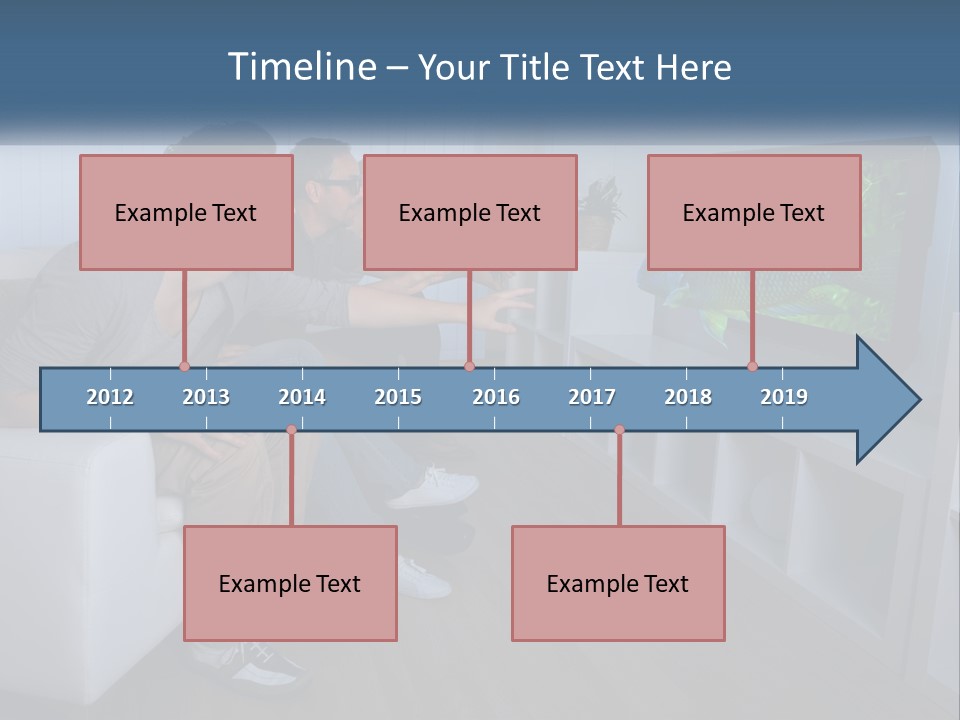 Family Caucasian Water PowerPoint Template