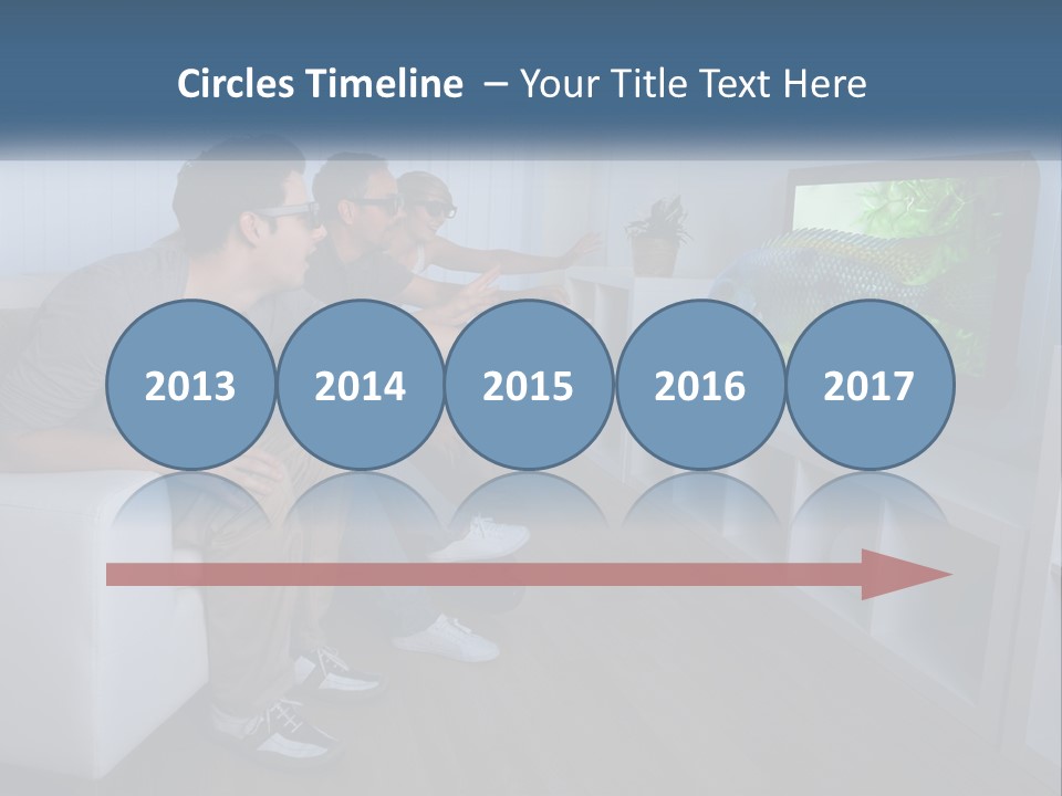 Family Caucasian Water PowerPoint Template