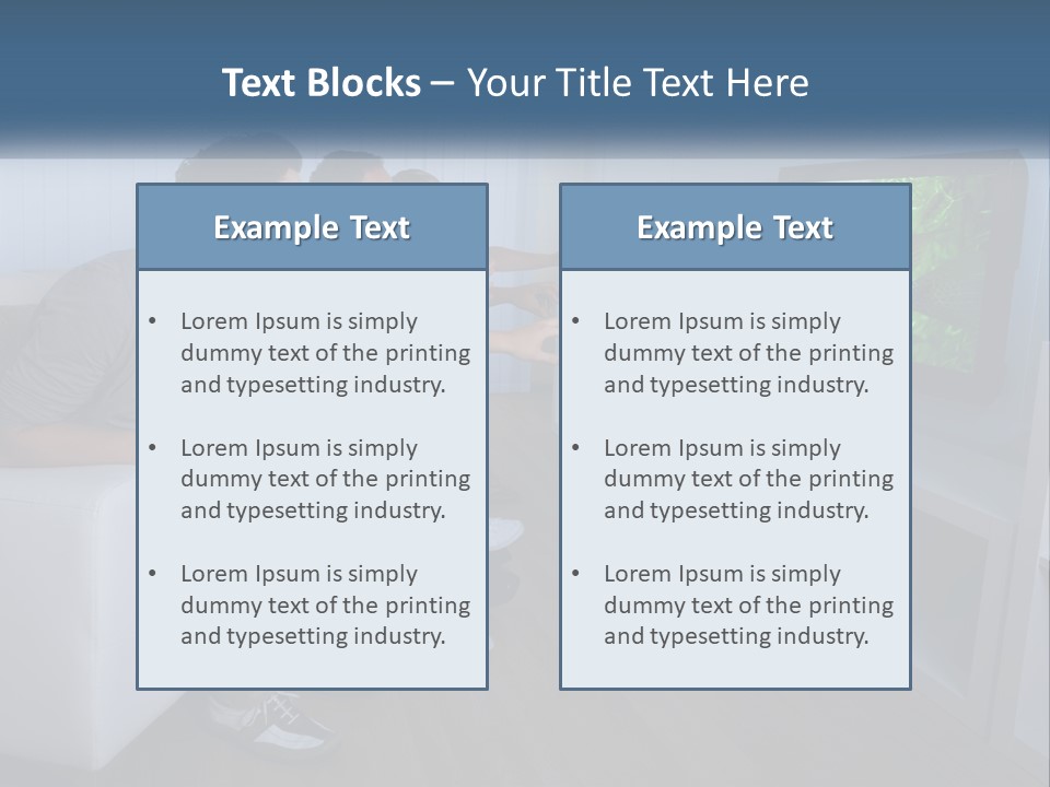 Family Caucasian Water PowerPoint Template